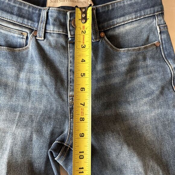 Soft Surroundings Crop Skinny Jegging Denim Dark‎ Wash Size PS Petite Small M1 - Picture 4 of 13